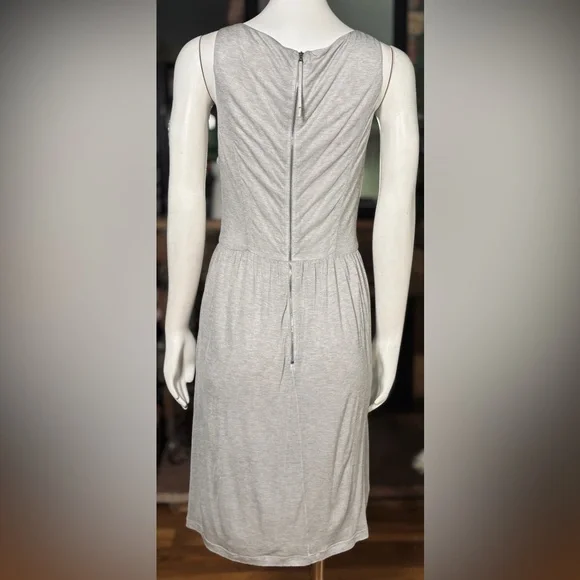Jason Wu Grey Malin Shirred Bodice Sleeveless Tencel & Silk Dress, Szs 6 & 8